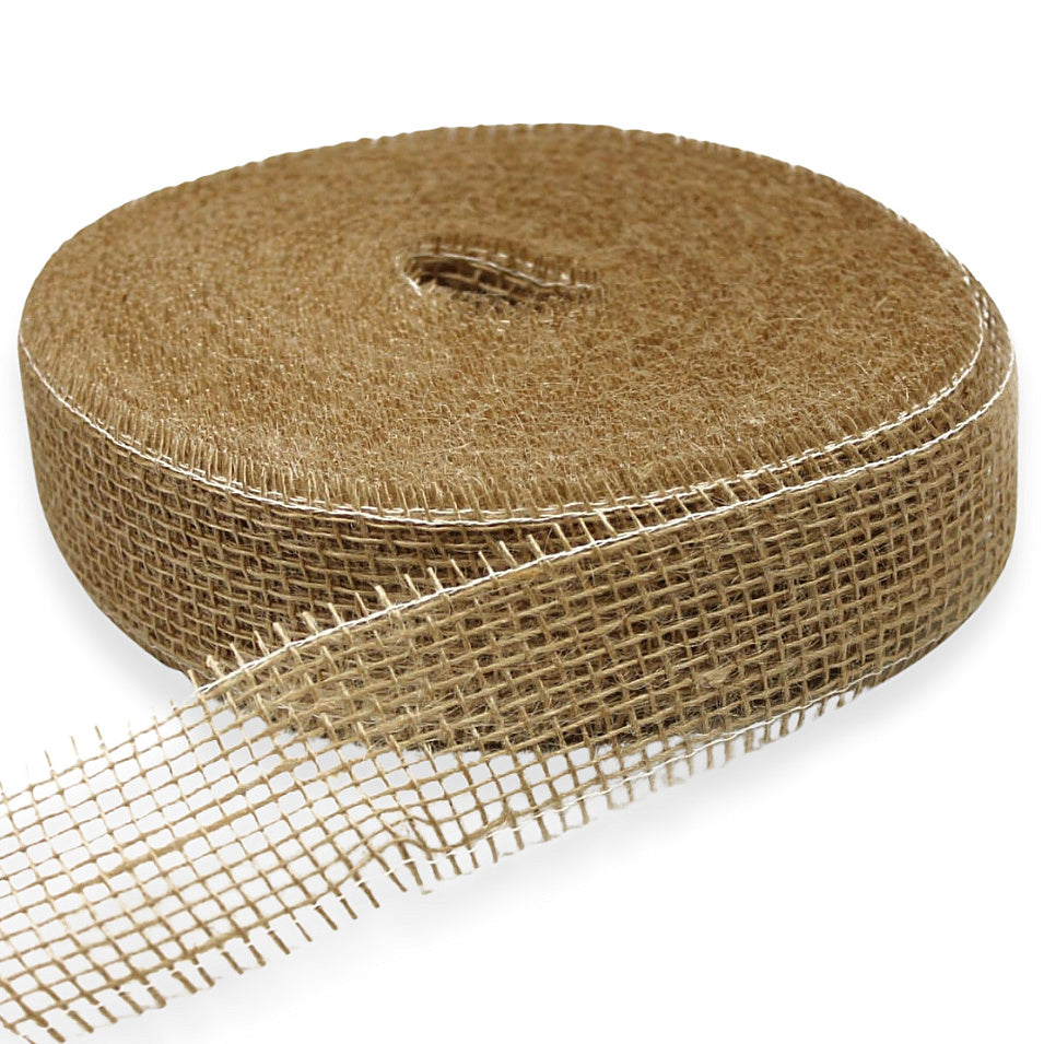 40 Meter Juteband 5cm breit Dekoband Rolle