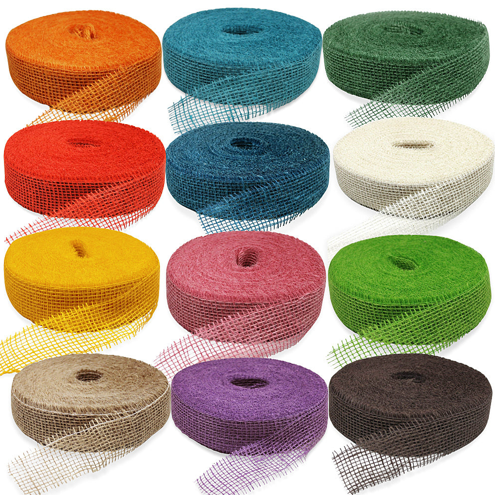 40 Meter Juteband 5cm breit Dekoband Rolle