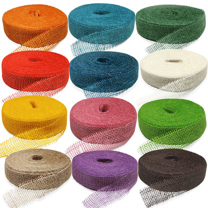 40 Meter Juteband 5cm breit Dekoband Rolle