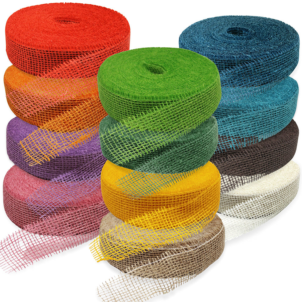 40 Meter Juteband 5cm breit Dekoband Rolle
