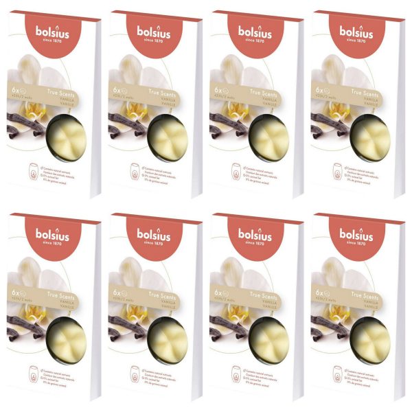 48-tlg. Bolsius Aromatic True Scents Wax Melts Duft Schmelzblüten (8x6er)