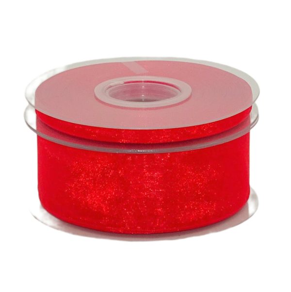 50 Meter Organzaband 6mm/40mm Chiffonband Dekoband