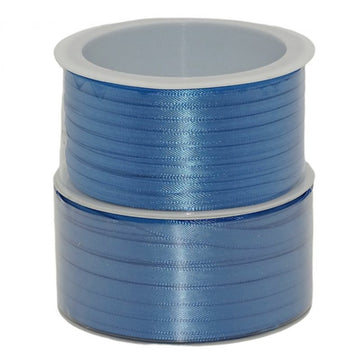 50m Dekoband Satinband - Mid Blue 754