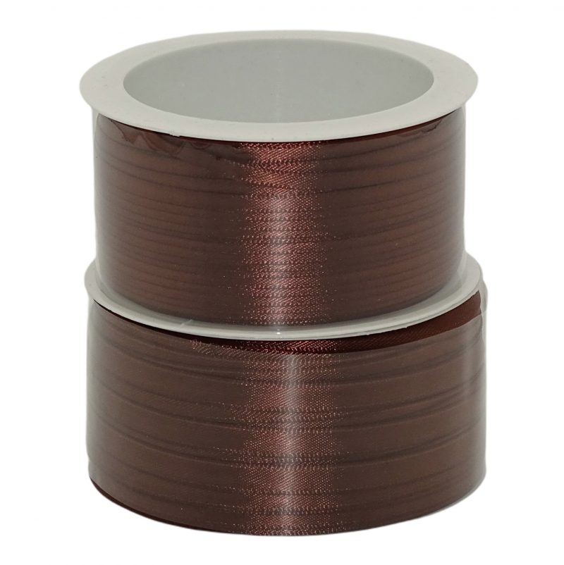 50m Dekoband Satinband - Braun 132