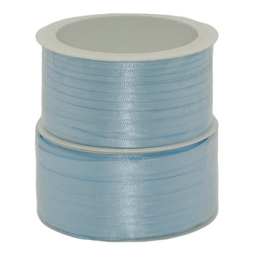 50m Dekoband Satinband - Baby-Hellblau 152