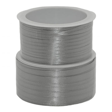 50m Dekoband Satinband - Silber-Grau 903