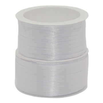 50m Dekoband Satinband - Weiß 101