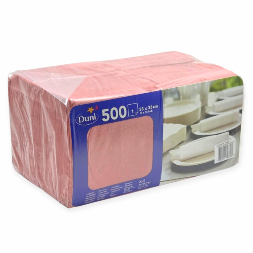 3.000 Stück Servietten 33x33cm 1-lagig Papier Prägeservietten Tissue - Altrosa (6x500er)