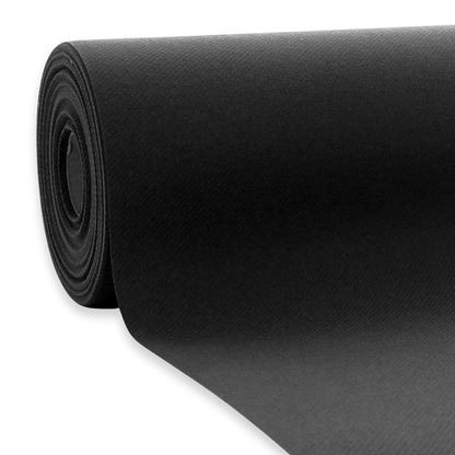 50m Airlaid Vlies Tischdeckenrolle 118cm Breit Tischtuch stoffähnlich Einweg (2 Ro. x 25m) schwarz