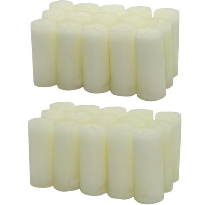 48 Rustik Stumpenkerzen 130x50mm Blockkerze durchgefärbt 2.Wahl (48 Stück)