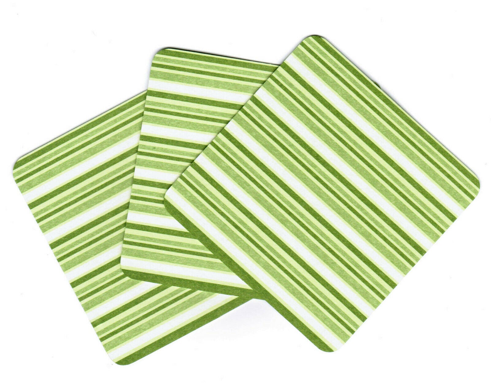 288 Stück Bierdeckel Untersetzer für Gläser Tassen 90x90mm eckig Pappe Grün/Blau - Grün