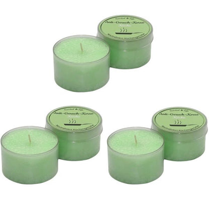6 Scented Life Anti Geruch Kerze Ø 7cm Duftkerze Dose mit Deckel (6 Stück)