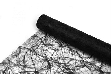 Sizoweb Tischband 25m x 30cm (0,99 - 1,14 €/m) Tischläufer Dekoration Tisch-Deko - Schwarz 1101
