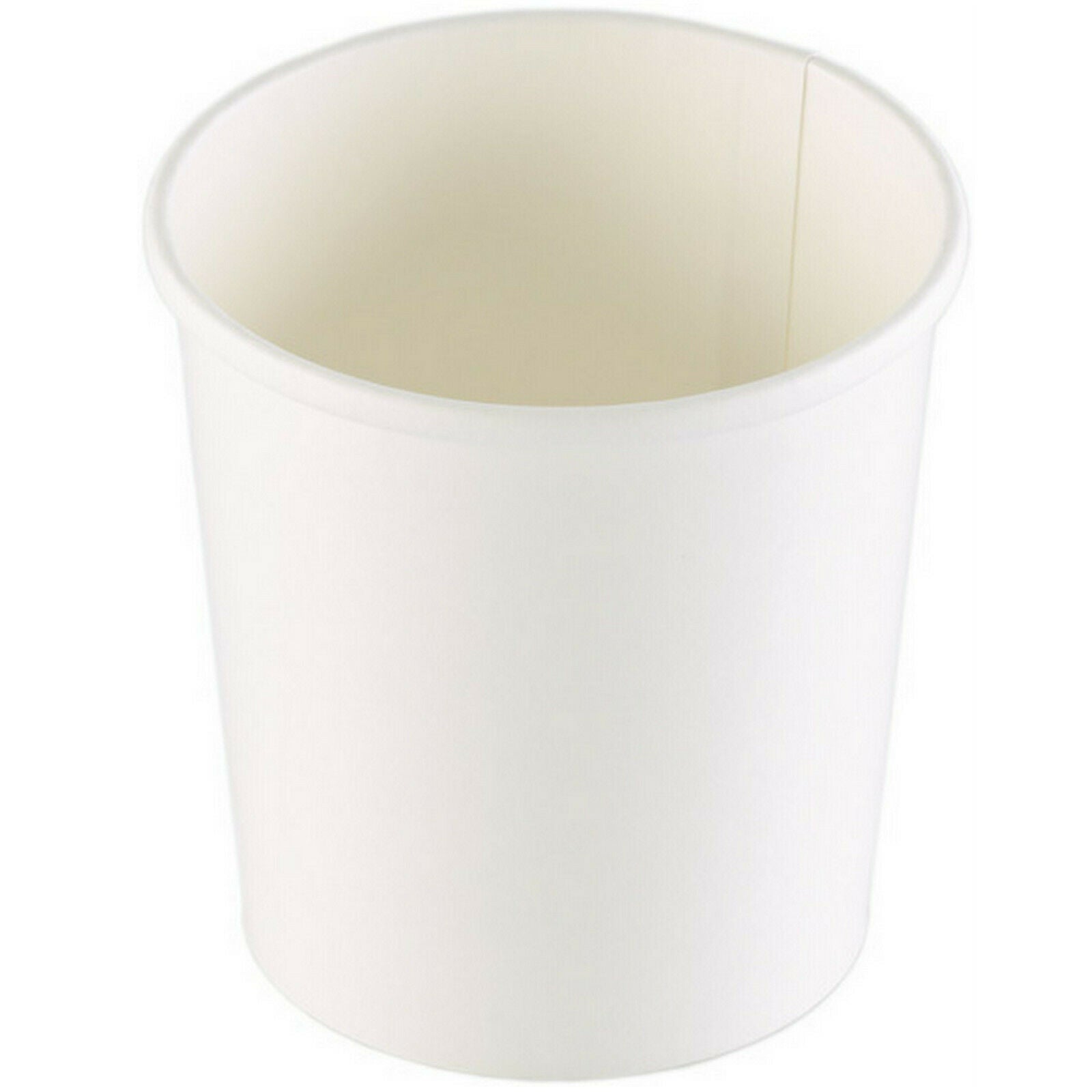 100 - 600 Stück Suppenbecher 355 ml / 485 ml Pappe ohne Deckel Soup to go Weiß - 200 Stück, 485 ml, Ø 9,7 cm x 9,9 cm