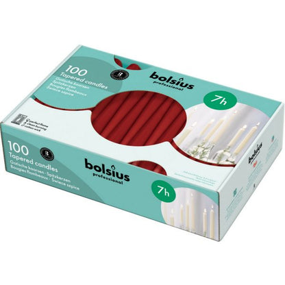 100 Bolsius Spitzkerzen 240x23mm Gastro Kerzen Tafelkerzen Leuchterkerzen (100er Pack)