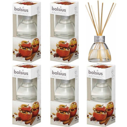 6er Pack Bolsius Aromatic Diffuser Duftspender Raumduft je 45ml Holzstäbchen