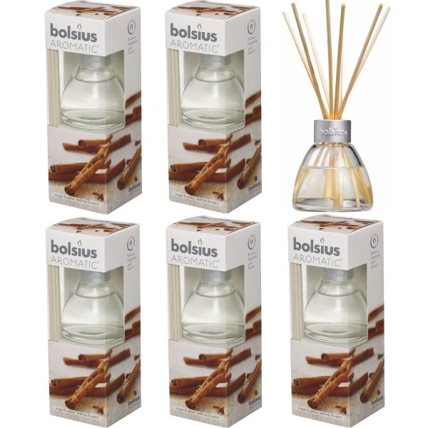 6er Pack Bolsius Aromatic Diffuser Duftspender Raumduft je 45ml Holzstäbchen