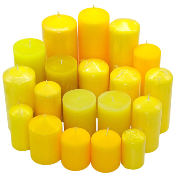 WiTaP™ - 6 kg Stumpenkerzen glatt gemischt nach Farben