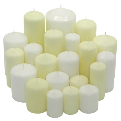 WiTaP™ - 6 kg Stumpenkerzen glatt gemischt nach Farben