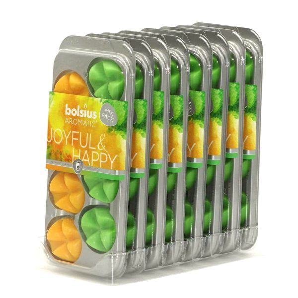 64-tlg. Bolsius AROMATIC Wax Melts Duft Schmelzblüten (8x8er)