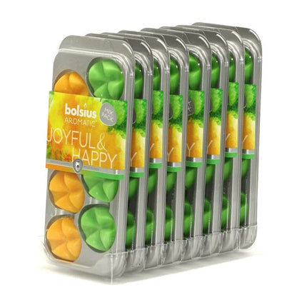 64 Bolsius AROMATIC Wax Melts Duft Schmelzblüten (8x8er)