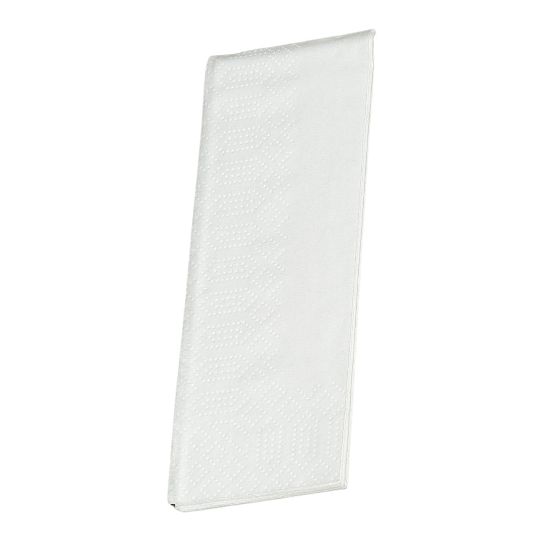 1.500 Stück Papierservietten – 1/12 Falz – 33x33cm Servietten Schmal lose im Karton - Weiß