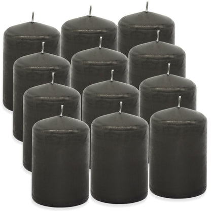 12 Stk Actuel Stumpenkerzen 100x68mm Blockkerzen 25h Säulenkerzen glatt (2x6er)