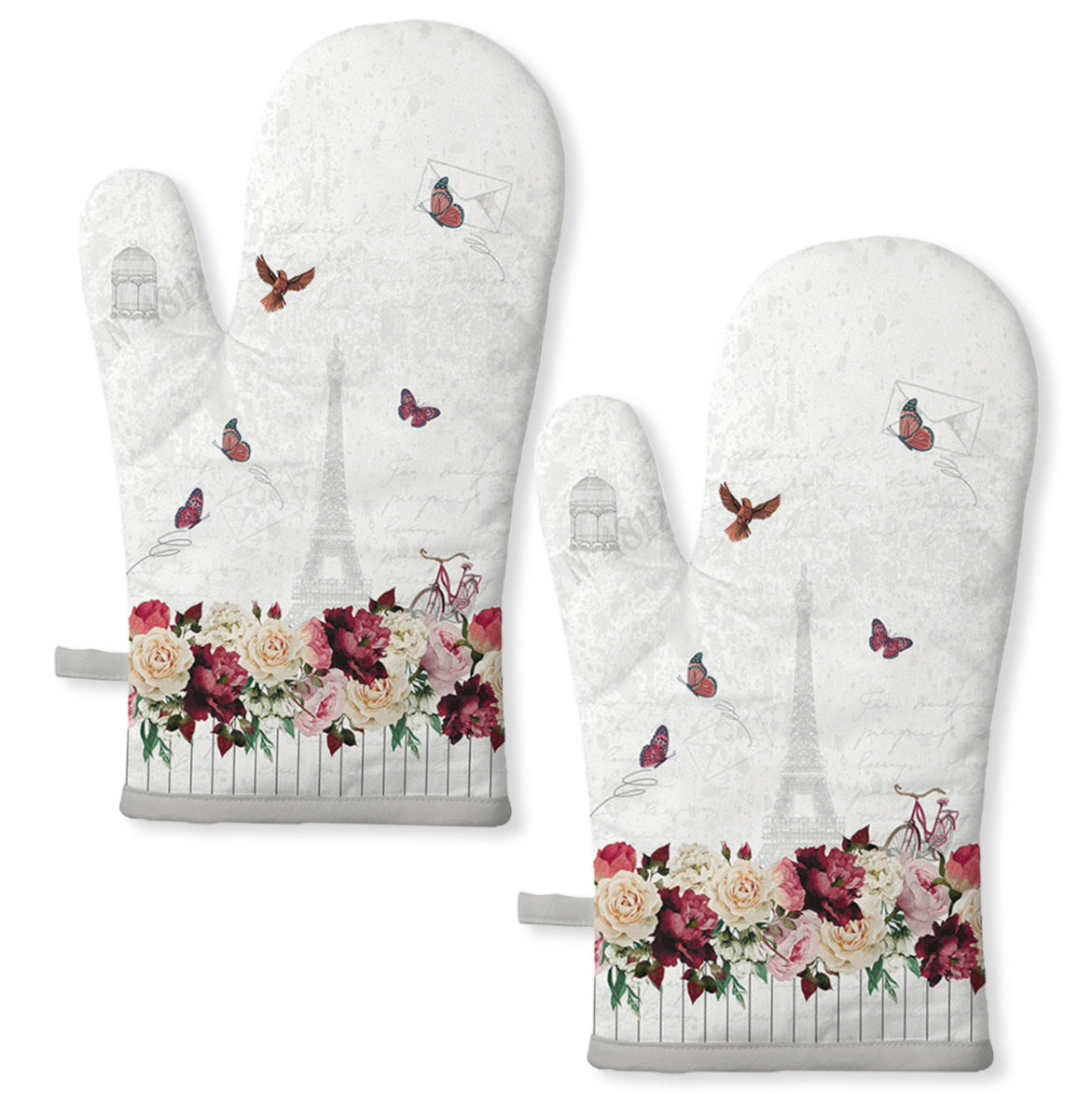 2er Set Ambiente Ofenhandschuhe – 30x18cm Baumwolle