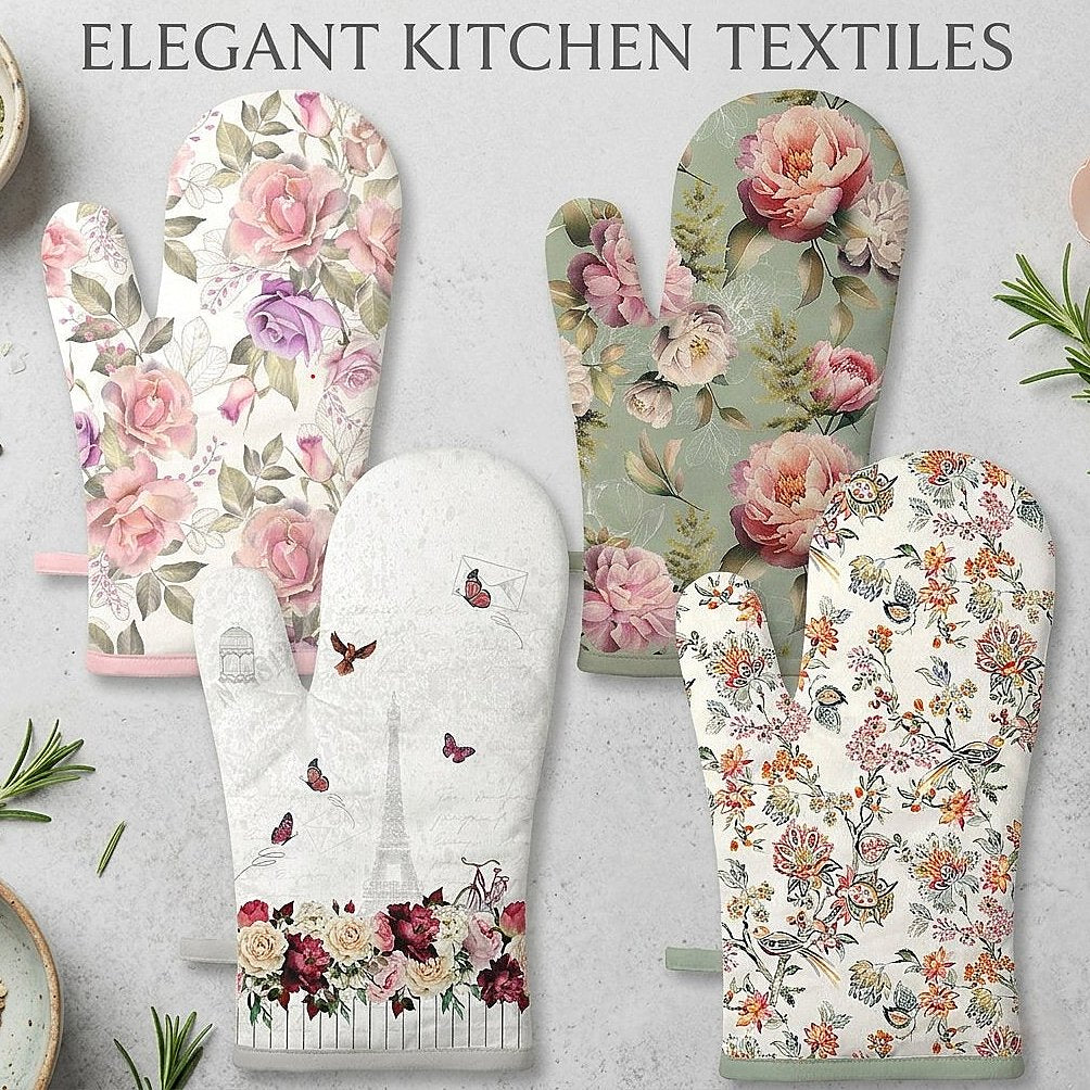 2er Set Ambiente Ofenhandschuhe – 30x18cm Baumwolle