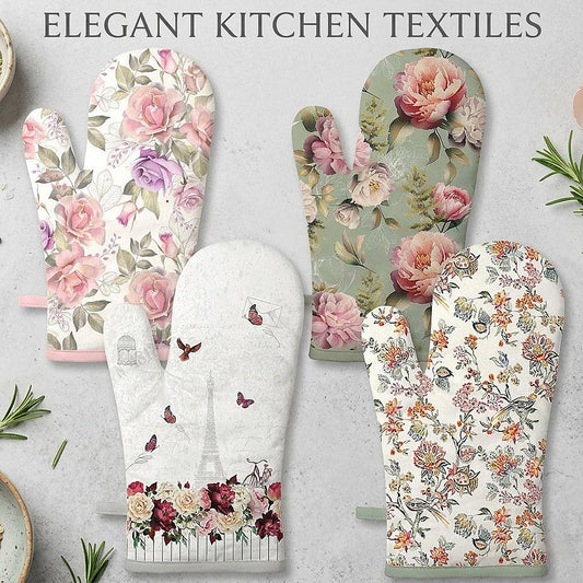 2er Set Ambiente Ofenhandschuhe – 30x18cm Baumwolle