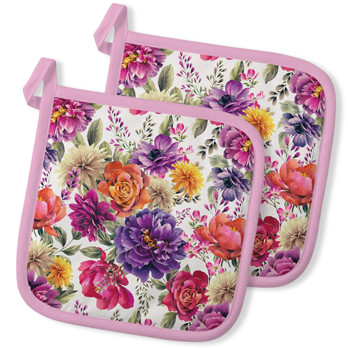 2er Set Ambiente Topflappen 20x20 cm – Baumwolle