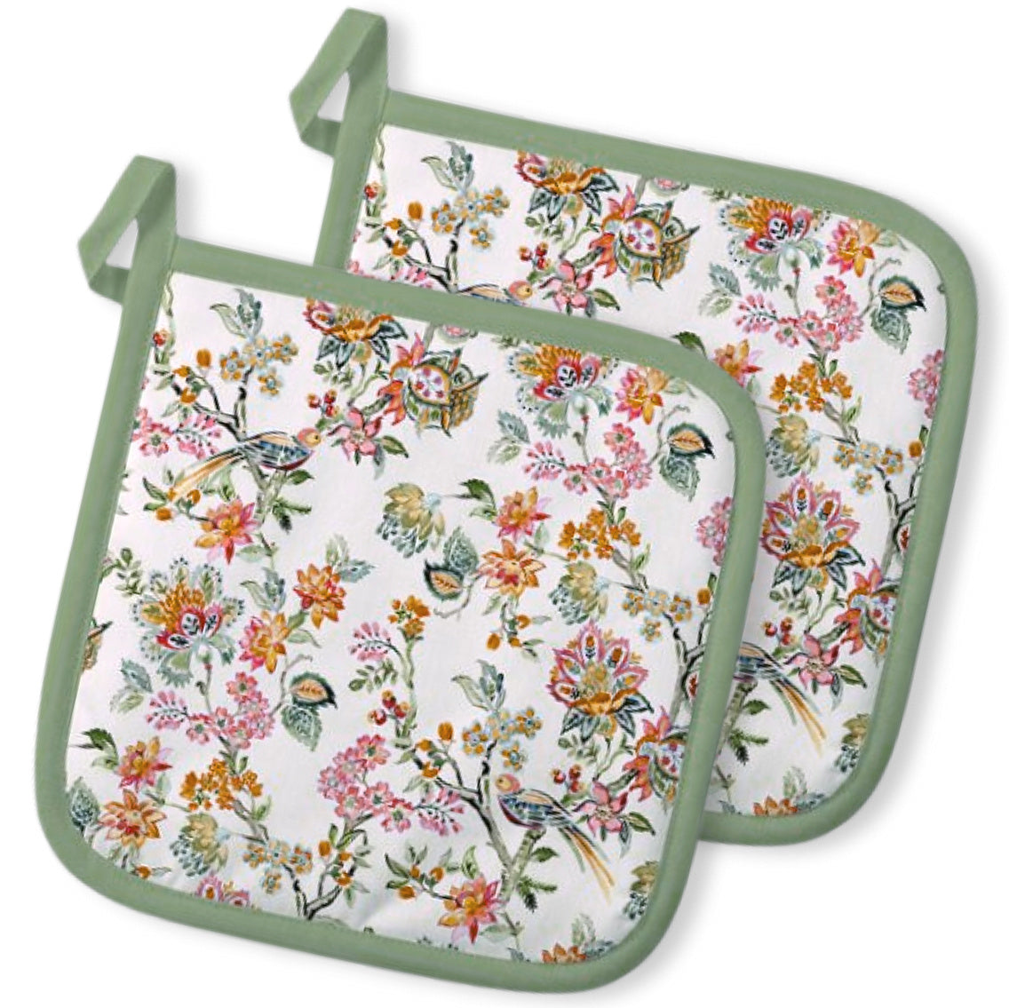 2er Set Ambiente Topflappen 20x20 cm – Baumwolle