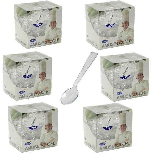 1500-tlg. Amuse-Bouche Mini Löffel 95mm Fingerfood PS (6x250er) klar