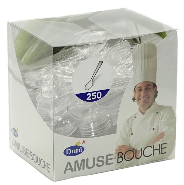 1500-tlg. Amuse-Bouche Mini Löffel 95mm Fingerfood PS (6x250er) klar