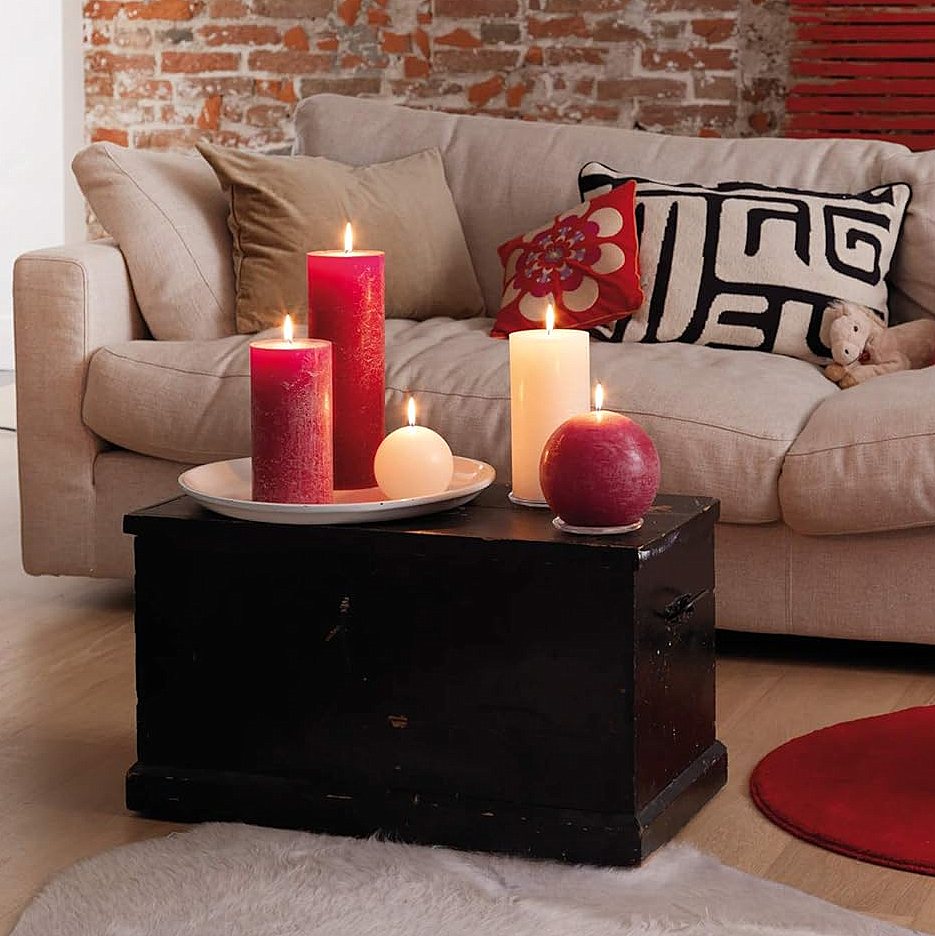 4 Stück XXL Kugelkerzen Ø 145 mm Ballkerzen Dekokerzen glatt B-Ware