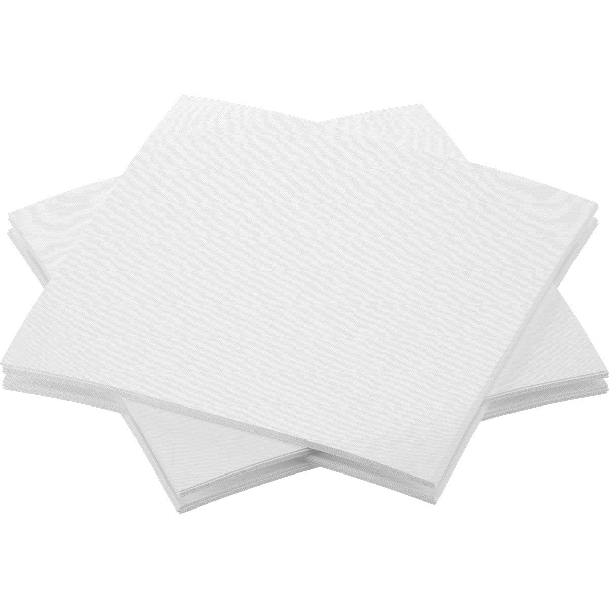 240 Stück Premium Airlaid Servietten 33x33cm 1/4 Falz stoffähnlich - weiß (12x20er)