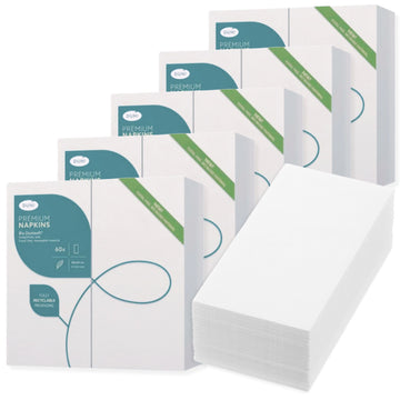 360 Bio Dunisoft Servietten 40x40cm 1/8 Buchfalz Stoffoptik (6x60er) weiß