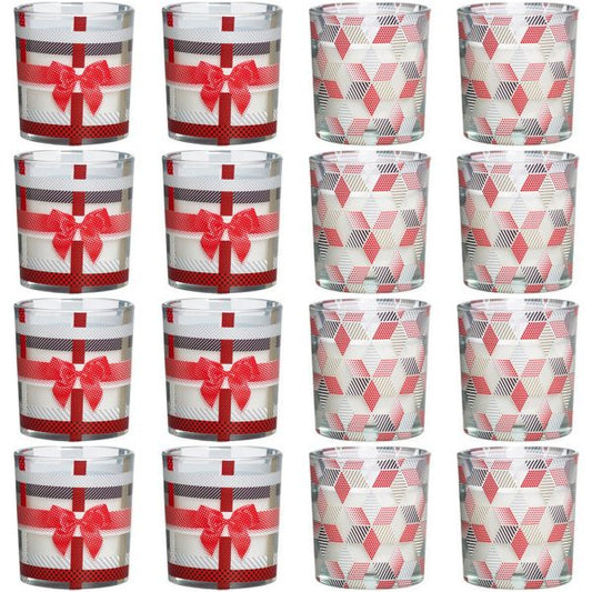 12 Bolsius Duftgläser 80x72mm Duftkerzen im Glas Kerzenglas Cranberry (12er Pack)