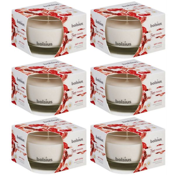 6 Bolsius True Scents Duftgläser 90x63mm Duftkerzen im Glas Kerzenglas (6 Stück)