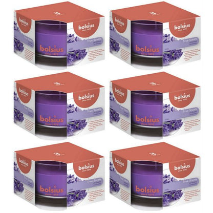 6 Bolsius True Scents Duftgläser 90x63mm Duftkerzen im Glas Kerzenglas (6 Stück)