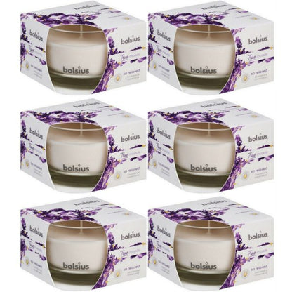6 Bolsius True Scents Duftgläser 90x63mm Duftkerzen im Glas Kerzenglas (6 Stück)