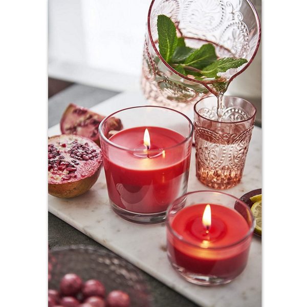 Bolsius True Scents Duftgläser 95x95mm Duftkerzen Kerzenglas Groß – Pomegranate