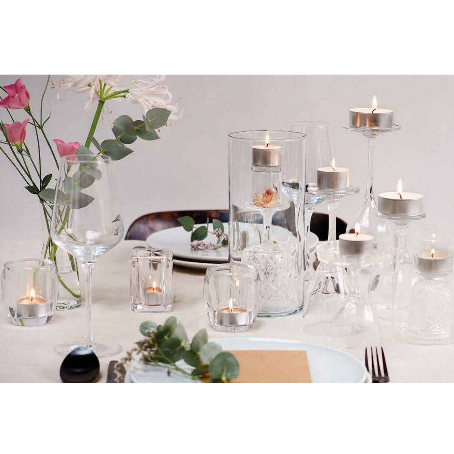 300 Stk Bonfire Teelichter 6 Stunden Brenndauer Teelicht Alu Cup Beutel (2x150er)