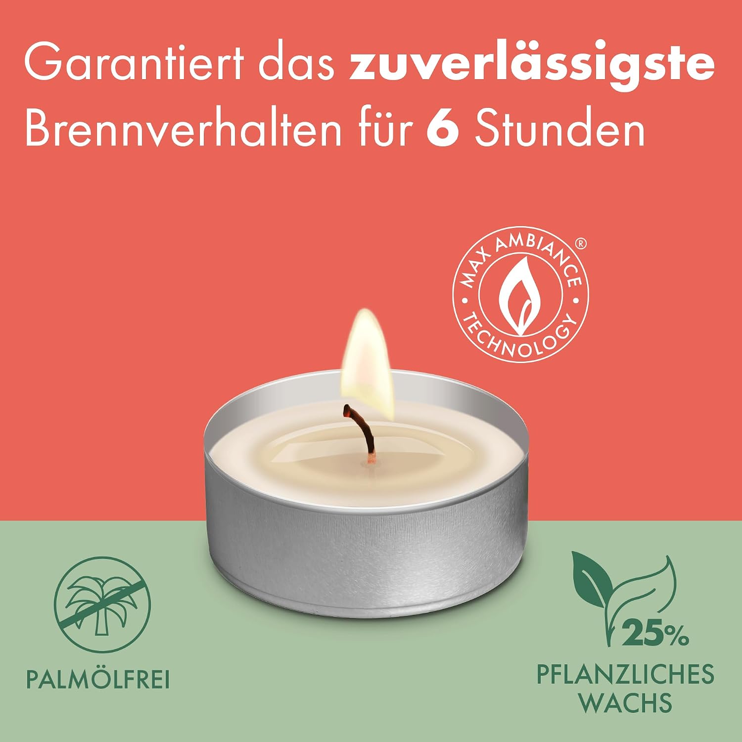 300 Stück Bolsius Gastro Teelichte 6 h Teelicht Alu Cup (10 x 30er Flatpack)