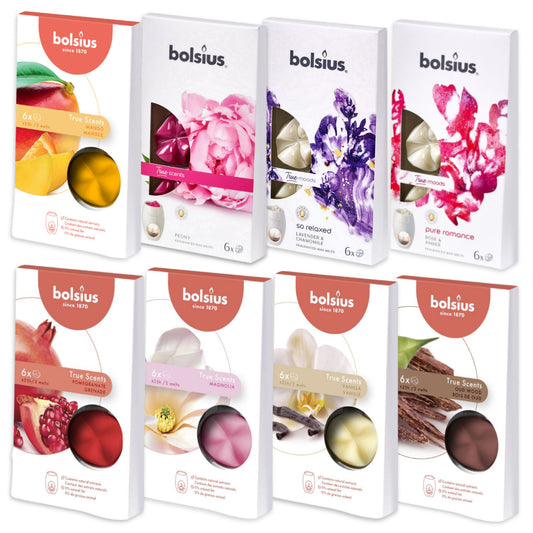 48 Bolsius Aromatic True Scents Wax Melts Duft Schmelzblüten (8x6er)