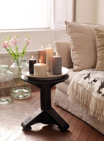 10 Stk Bolsius Stumpenkerzen 150x58mm Blockkerzen glatt - Warmes Grau