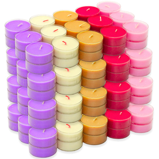 120 Stk Bolsius Maxi Duft Teelichter 8 h Acryl Cup Maxilichte bunt gemischt B-Ware