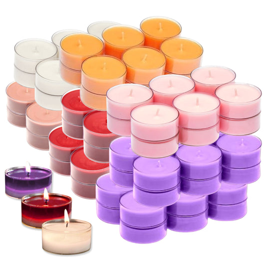 120 Stk Bolsius Maxi Duft Teelichter 8 h Acryl Cup Maxilichte bunt gemischt B-Ware