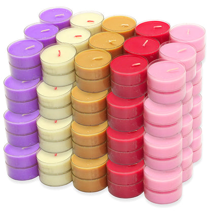 120 Stk Bolsius Maxi Duft Teelichter 8 h Acryl Cup Maxilichte bunt gemischt B-Ware