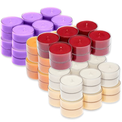 120 Stk Bolsius Maxi Duft Teelichter 8 h Acryl Cup Maxilichte bunt gemischt B-Ware